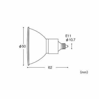 JDR110V65WLNKUVH ウシオ ダイクロハロゲン電球 Φ50 ADVANCE 狭角 口金