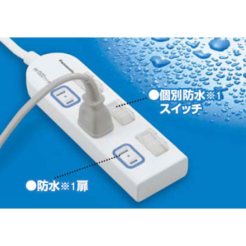 Panasonic パナソニック OAタップ 接地抜け止めコンセント 6コ口