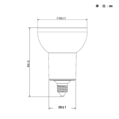 【LED】Panasonic LDR3WME11 Panasonic（パナソニック） LED電球 ハロゲン電球タイプ 電球色 中角