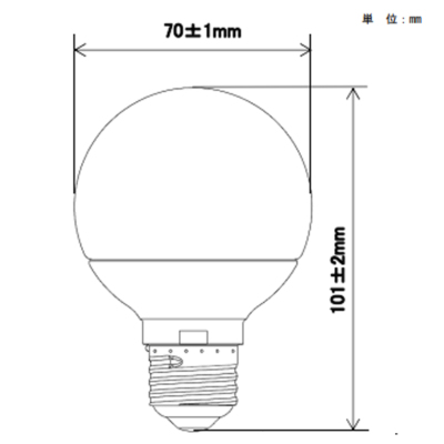 LDG4LG70W パナソニック LED電球 ボール電球タイプ 40W形相当