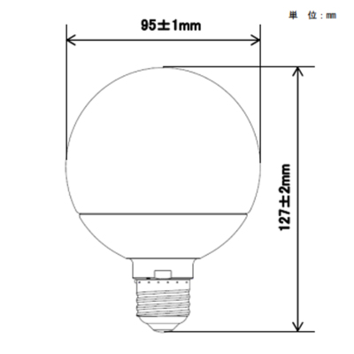LDG6DG95W パナソニック LED電球 ボール電球タイプ 60W形相当 昼光色
