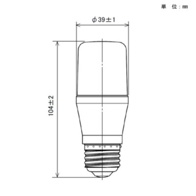 LDT6LGST6A パナソニック LED電球 T形タイプ 60W形相当 電球色 口金E26