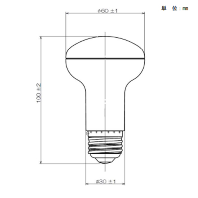 LDR6DWRF6 パナソニック LED電球 レフ電球タイプ 60W形相当 昼光色