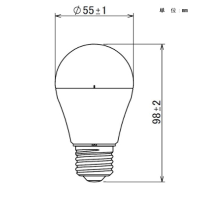 LDA7WWGK6A1K パナソニック LED電球 一般電球タイプ 60W形相当 温白色