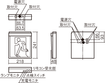 FA20312CLE1 パナソニック LED誘導灯 壁・天井直付・吊下型 B級・BL形 