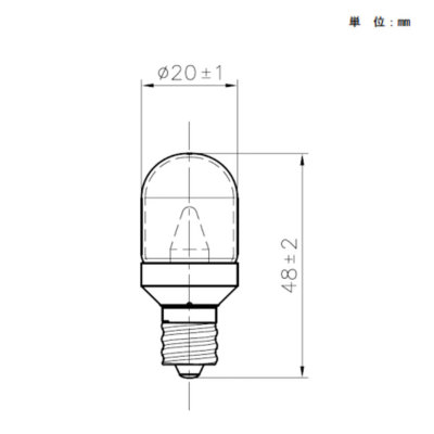 LDT1LE12C パナソニック LED電球 装飾電球 T形タイプ クリアタイプ