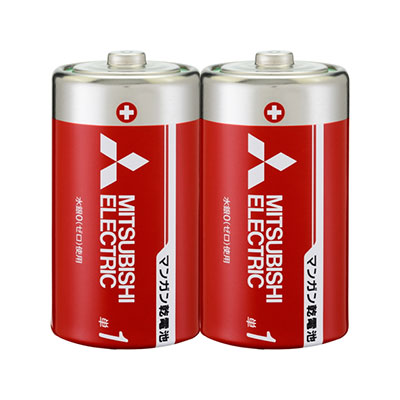 R20PD2S 三菱 マンガン乾電池 単1形 赤 200本セット R20PD/2S