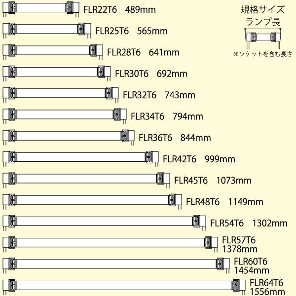 FLR25T6EXL DNライティング エースラインランプ 長さ565mm 3波長形電球