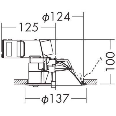 DDL4498YW 大光電機 ダウンライト 人感センサー付 埋込穴Φ125 白熱灯器具60W相当 電球色 DDL-4498YW DDL4498YW  4955620591758 あかり電材