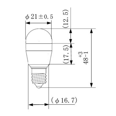 LDT1LHE12 パナソニック LED電球 常夜灯タイプ 電球色 口金E12 LDT1LHE12 パナソニック LED電球 常夜灯タイプ 電球色 口金E12
