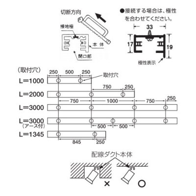 DH0213 パナソニック ショップライン 本体 3m オフホワイト 直付用