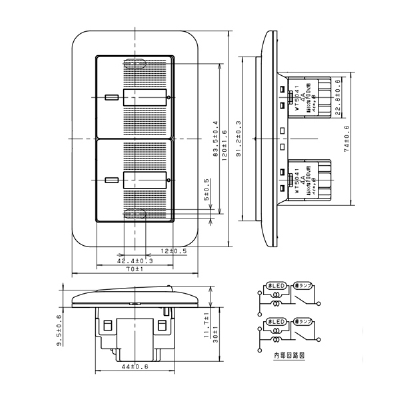 WTP50412WP パナソニック 埋込パイロット・ほたるダブルスイッチB 片切 4A 100V用 ネーム付ハンドル・プレート付 ホワイト  WTP50412WP 4989602613251 あかり電材