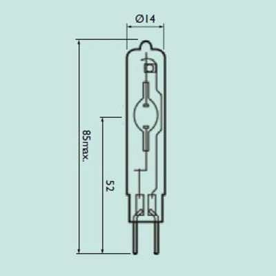 CDMTC35W842 フィリップス 高効率セラミックメタルハライドランプ 細管